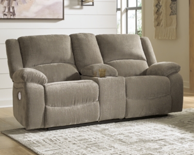 Draycoll power reclining loveseat with console new arrivals