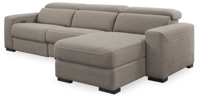 Mabton 3-Piece Power Reclining Sectional, Gray, large