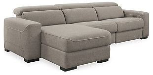 Mabton 3-Piece Power Reclining Sectional, Gray, large