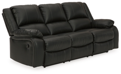 Calderwell Reclining Sofa, Black, large