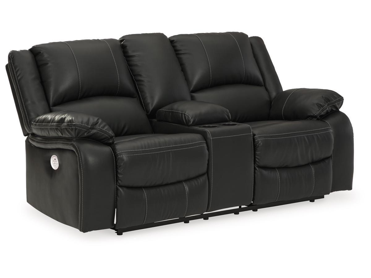 Calderwell Power Reclining Loveseat with Console Ashley