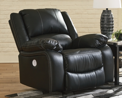 Calderwell Power Recliner, Black, rollover