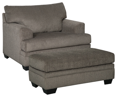 APG-77204-CO Dorsten Chair and Ottoman, Slate sku APG-77204-CO