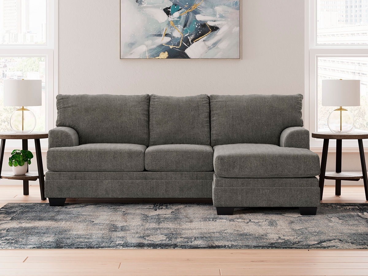 Dorsten sofa chaise slate discount