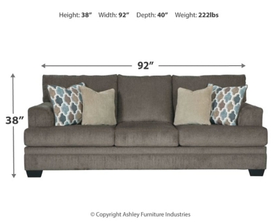 Dorsten Queen Sofa Sleeper, Slate, large