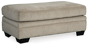 The contemporary Dorsten ottoman has comfort written all over it. From the plush cushion to the textured fabric, it’s a total winner for relaxation. Just throw your feet up and enjoy its warmth. | The contemporary Dorsten ottoman has comfort written all over it. From the plush cushion to the textured fabric, it’s a total winner for relaxation. Just throw your feet up and enjoy its warmth.Polyester upholstery | Exposed feet with faux wood finish | Corner-blocked frame | Exposed feet with faux wood finish | High-resiliency foam cushions wrapped in thick poly fiber | Corner-blocked frame | Polyester upholstery | High-resiliency foam cushions wrapped in thick poly fiber