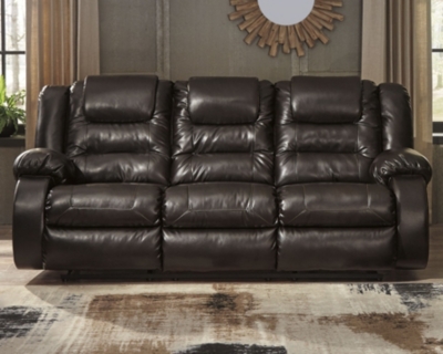 Vacherie Manual Reclining Sofa, Chocolate