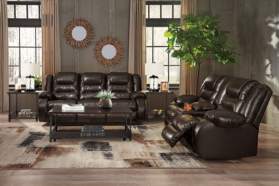 Vacherie Manual Reclining Sofa and Loveseat Set