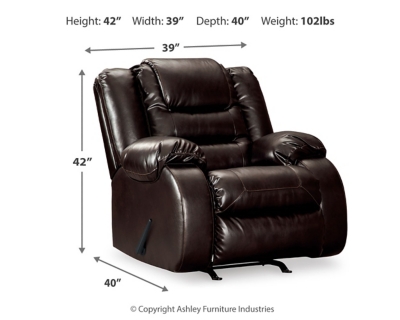 Vacherie Recliner, Chocolate, large