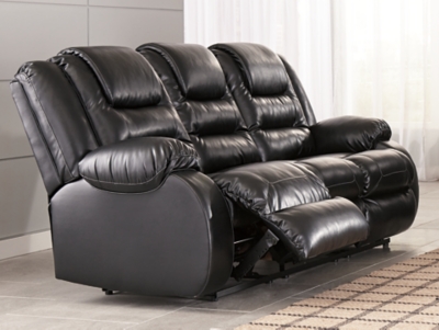 7930888 Vacherie Manual Reclining Sofa, Black sku 7930888