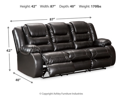 Vacherie Sofa and Loveseat, Black, large