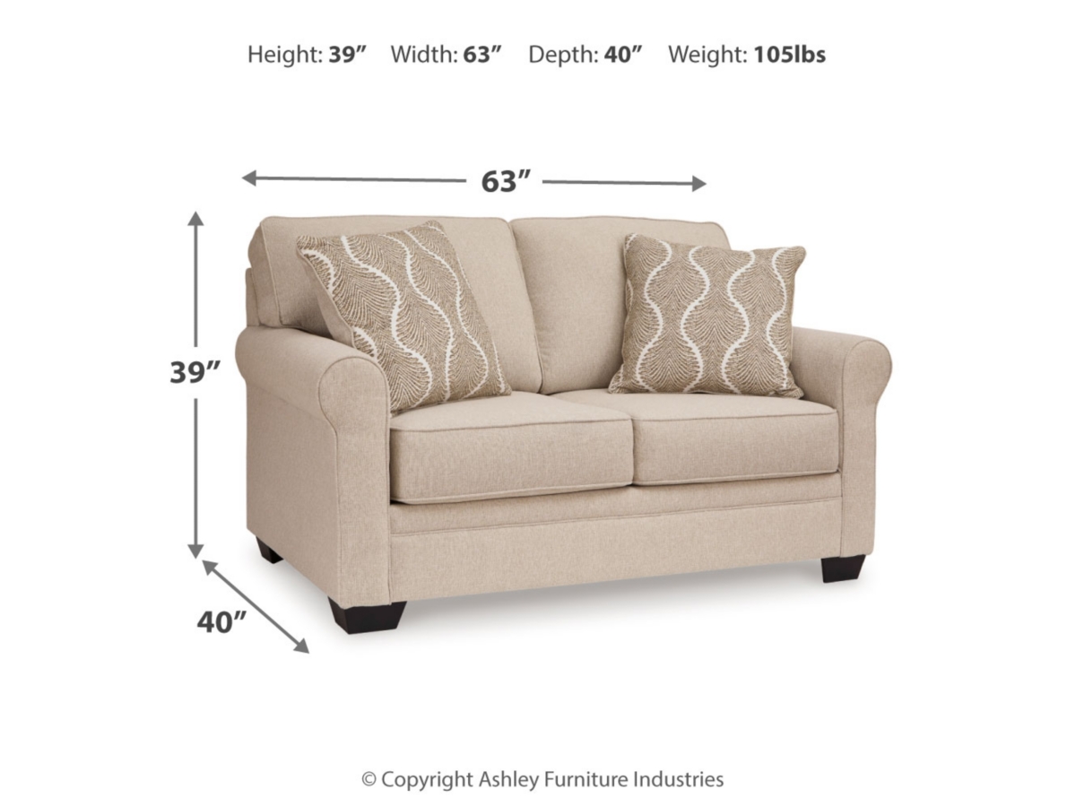 Belcaro Place Next-Gen Nuvella™ Performance Fabric Loveseat | Ashley