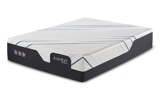 If you want to beat the heat, and treat yourself to a cloud-like feel, the CF4000 premium plush twin XL mattress is where you want to be. Designed with extra cooling in mind, this memory foam mattress entices with a Max Cold™ cover that’s cool to the touch. Rest assured, the UltraCold System™ works in concert with carbon fiber memory foam work to absorb excess heat from your body, then channel it away so that you can enjoy a comfortably cool, undisturbed sleep. Plus, exclusive Air Support™ foam contours to your body and helps relieve aches and pain caused by pressure points. Indeed, the CF4000 is one of the coolest iComfort models ever.Comfort level: premium plush | 13.5" profile | Carbon fiber memory foam system channels heat away from your body | Max Cold™ cover made from super cool high-performance fibers for an instant cool-to-the-touch sensation | UltraCold System™ with a layer of extra-cool carbon fiber memory foam engineered to absorb excess heat from your body and channel it away | Exclusive Air Support™ foam technology that contours to your body to help alleviate aches and pains caused by pressure points | 10-year limited warranty | Compatible with Serta adjustable foundations | Foundation/box spring sold separately | State recycling fee may apply | Designed and built in the USA | CertiPUR-US® certified
