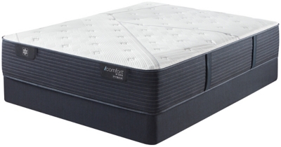 iComfort CF1000 Quilted II Hybrid Firm Queen Mattress, White/Blue, rollover