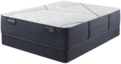 iComfort CF4000 Quilted Hybrid Medium Queen Mattress, White/Blue, rollover