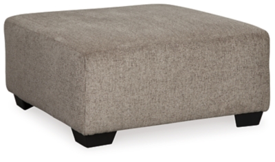 Ballinasloe Oversized Ottoman, Platinum, large