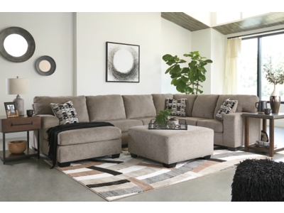 Ballinasloe 3-Piece Sectional with Chaise, Platinum, large