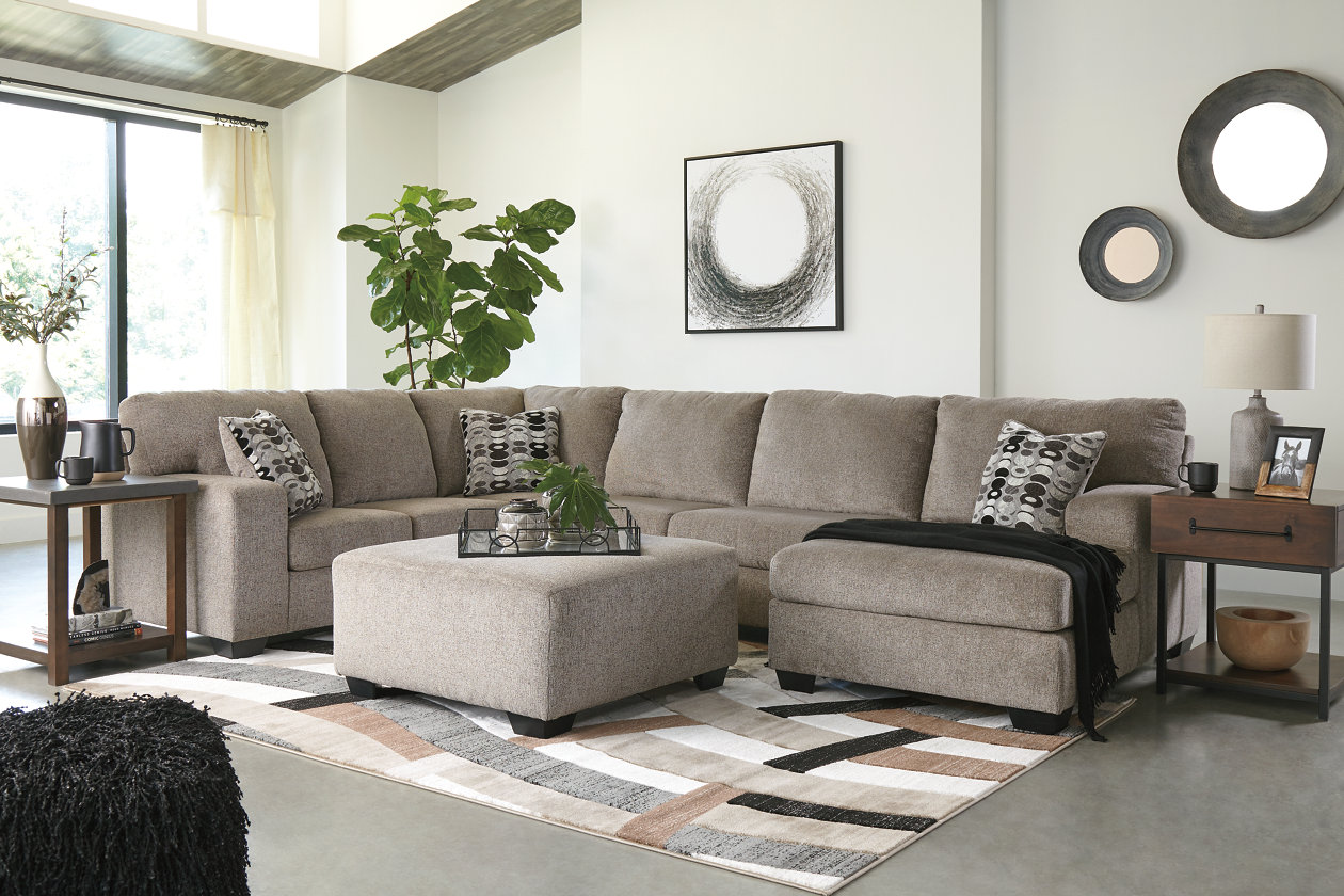 Ballinasloe 3 Piece Sectional With Ottoman Ashley Furniture Homestore