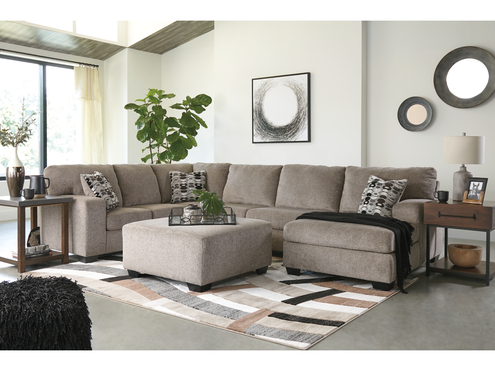 Image 0 of Ballinasloe 3-Piece Sectional with Chaise Platinum 