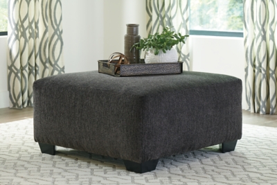 Ballinasloe Oversized Ottoman, Smoke, large