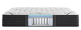Discover a master class sleep experience with the L-CLASS extra plush king mattress by Beautyrest®. Infused with T3 Pocketed Coil® Technology, this luxury mattress elevates the design, performance and legendary support of Beautyrest Black. An exclusive T3 Pocketed Coil® Technology with three steel strands wound into one coil absorbs energy, reduces motion and provides exceptional support for an undisturbed sleep. BlackICE™ 4.0 Technology—found only in Beautyrest Black®—uses four cooling actions in the most advanced temperature management system, so you feel cooler, sleep better and awake more refreshed.Plush | Profile: 14" | Adjustable base compatible | Most advanced temperature management system | BlackICE™ 4.0 Technology with 4 cooling actions | T3 Pocketed Coil® Technology for exceptional support and luxury pressure relief | GelTouch® foam | Plush comfort foam; energy foam | Beautyrest® gel memory foam | Proudly assembled in the U.S.A. | 10-year limited warranty | State recycling fee may apply | Note: Purchasing mattress and foundation from two different brands voids warranty