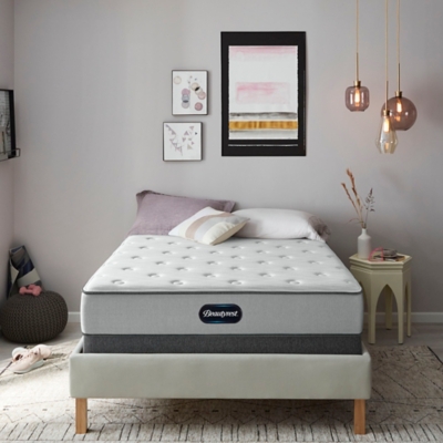 Beautyrest Dresden Plush Twin Mattress, Gray/White, large