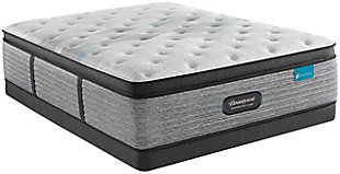 Looking for a better night’s sleep? Look no further than the new Beautyrest® Harmony Lux mattress. An innovative support system with unique coil design, paired with advanced comfort technologies combine to unlock your best sleep. The Harmony Lux incorporates a carbon fiber foam layer for consistent support, a layer of gel memory foam directly below the quilted sleep surface for immediate pressure relief and finally a premium memory foam layer featuring actual diamond particles to help conduct heat away from the body. Beautyrest is partnering with Seaqual™ to offer unique sustainable fabric technologies within each Beautyrest Harmony Lux mattress. Seaqual is the leader in ocean plastic recovery and upcycling efforts and together this partnership will help promote cleaner oceans with every mattress sold.Comfort level: medium | Profile: 15.75" | Pillowtop construction | Precision Support System™ powered by T2 Pocketed Coil Technology delivers extra support where your body needs it most | RightTemp™ Wave Foam features ultra-strong, highly conductive carbon fibers | InfiniCool™ Lux provides a cool sleep environment, including a cool-to-the-touch sleep surface | Sustainable fabric featuring Seaqual™ technology helps promote cleaner oceans | Proudly assembled in the U.S.A. | 10-year limited warranty | State recycling fee may apply