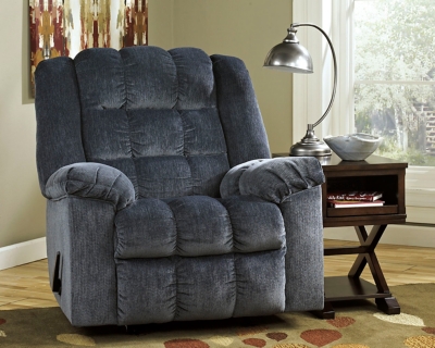 Ludden Recliner, Blue, large