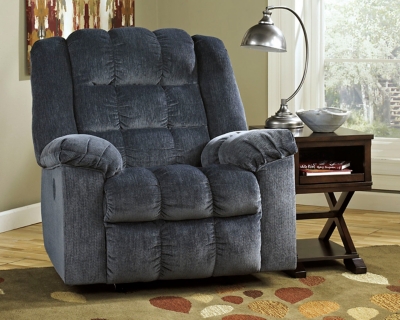 Ludden Power Recliner, Blue, rollover