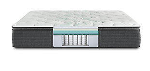 Experience the sensation of floating on a cloud as you drift off to sleep on a Dalton plush pillow top twin mattress. Part of the Harmony series, it features Beautyrest's latest innovations in support, comfort and cooling, which work together in harmony for a better night’s sleep. The new and innovative coil design and support system, advanced pressure-relieving foams, uniquely engineered cooling technologies and exclusive sustainable fabric technology make this collection the ultimate choice in premium bedding. Precision Support System Technology: Targeted Support System powered by T1 Pocketed Coil® Technology provides additional support under heavier compression where you need it most | Pressure-relieving Comfort Technology: GelTouch® Foam is a soft gel foam that helps provide comfort, support, airflow and breathability; Beautyrest® Gel Memory Foam contours to your body and lets you experience exceptional pressure relief | Cooling Technology: NaturalCool features eco-friendly TENCEL™ yarn for exceptional breathability and moisture management; antimicrobial performance layer helps keep your mattress fresh and cool for a great night’s sleep | Sustainable Comfort Technology: Seaqual™ Fabric Technology promotes cleaner oceans by recovering ocean plastics and transforming them into luxurious, high-quality sustainable fabrics