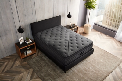 Beautyrest® Lux Diamond Series L-Class Plush Pillow Top Split California King Mattress, Black Charcoal, large