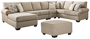 Baceno 4-Piece Sectional with Ottoman, , large