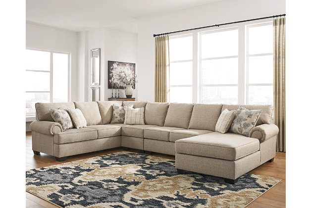Baceno 4 Piece Sectional With Chaise, Leather Sectional With Chaise Ashley Furniture