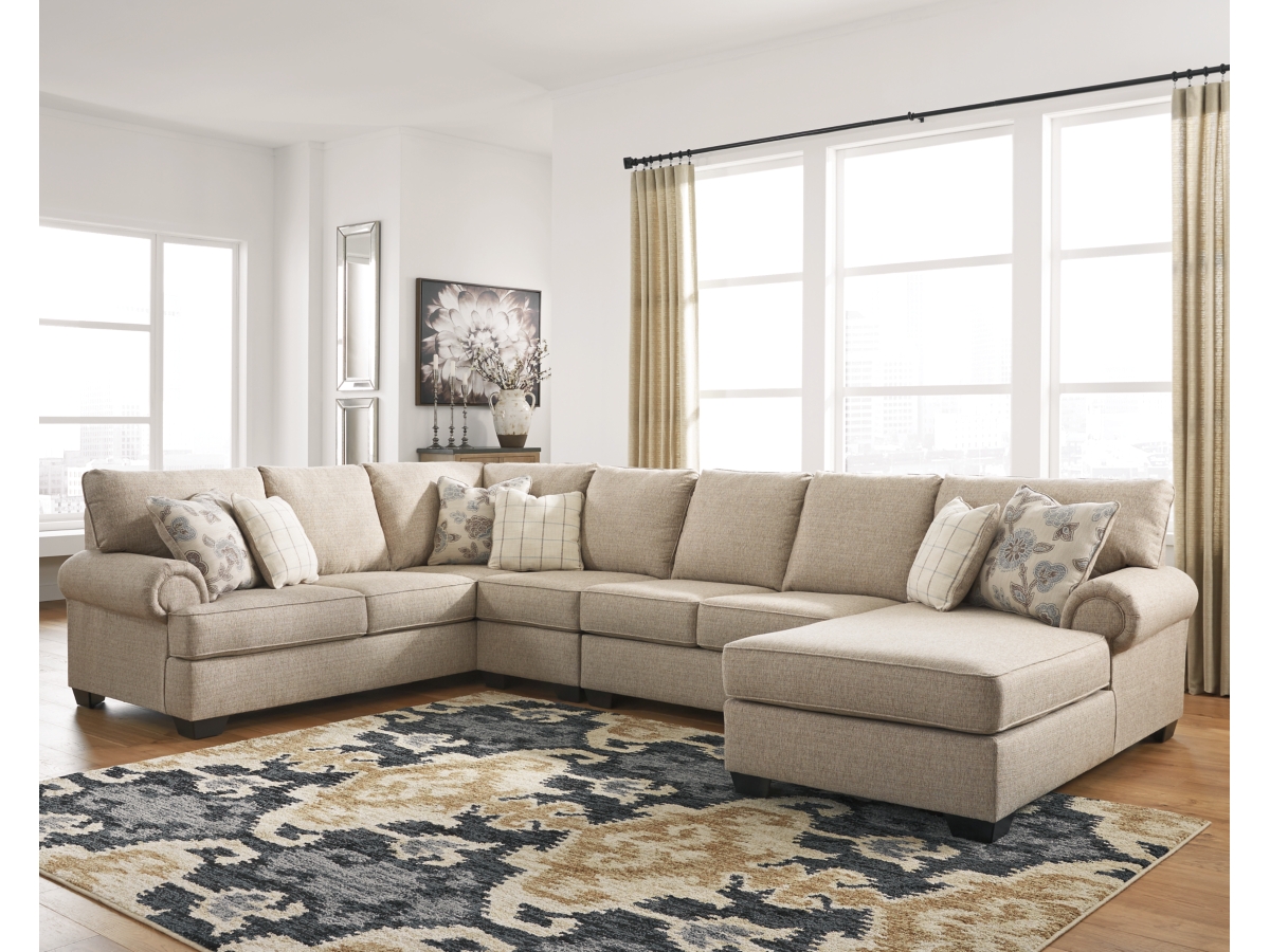 4 piece deals sectional with chaise