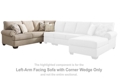 Baceno Left-Arm Facing Sofa with Corner Wedge