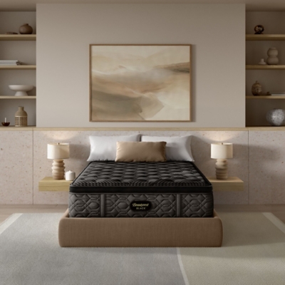 Beautyrest Black Series One Plush Pillow Top 14.5" Twin XL Mattress, Gray, large