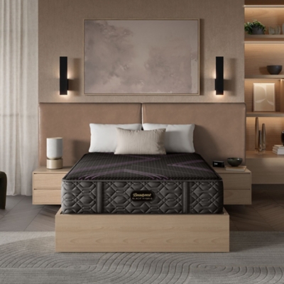 Beautyrest Black® Hybrid Series Two Firm 13.5 in. Queen Mattress, Black, large