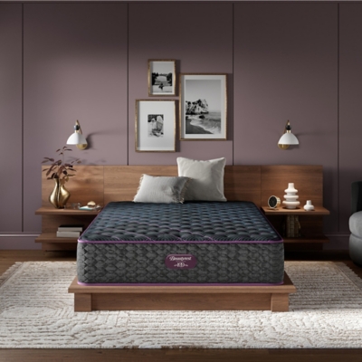 Beautyrest World Class Level Three Extra Firm 14.25 in. Queen Mattress, Black, large