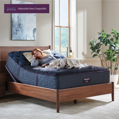 Beautyrest World Class Level Three Plush 14.75 in. Full Mattress, Black, large