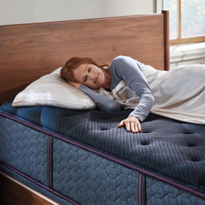 Beautyrest World Class Level Three Plush 14.75 in. Full Mattress, Black, large