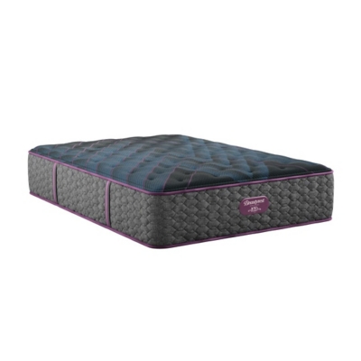 Beautyrest World Class Level Three Plush 14.75 in. Full Mattress, Black, grid
