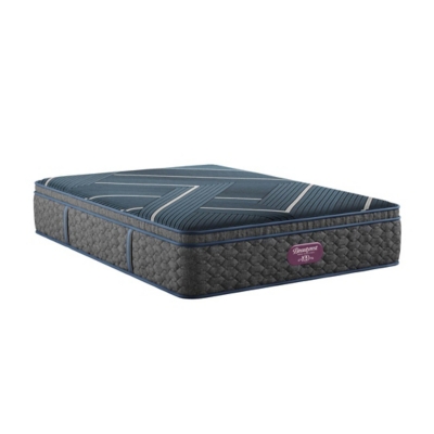 Beautyrest World Class Level Four Hybrid Apex Top 14 in. Mattress, Black, grid
