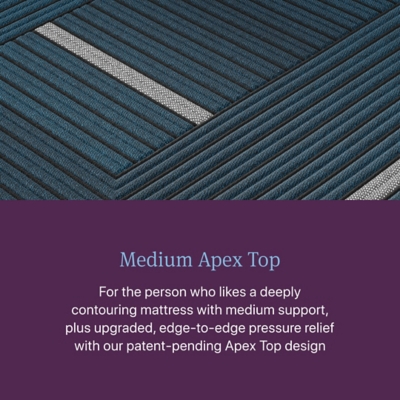 Beautyrest World Class Level Four Hybrid Apex Top 14 in. Mattress, Black, large