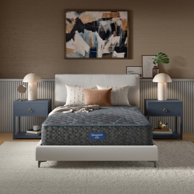 Beautyrest Level Two Extra Firm 13.25 in. Queen Mattress, Black, large