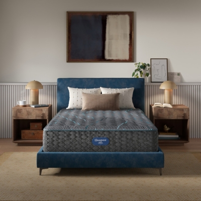 Beautyrest Level Two Plush 14 in. Queen Mattress, Black, large