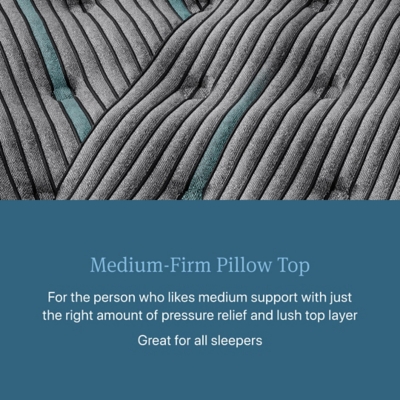 Beautyrest Level Two Medium Firm Pillow Top 14.75 in. Queen Mattress