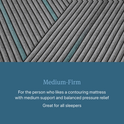 Beautyrest Level Two Medium Firm Hybrid 12 in. Full Mattress, Black, large