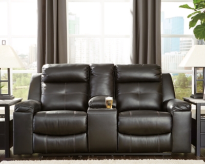 Ashley furniture reclining loveseat deals with console