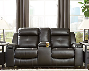 Kempten Reclining Loveseat with Console, , rollover