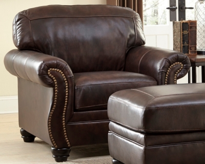 Ashley furniture deals leather recliner chair